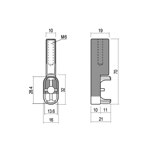 Šoninis kartelės 15x30 STYLE laikiklis