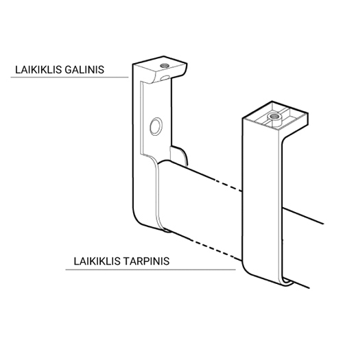 Šoninis kartelės 15x30 EUROPA laikiklis
