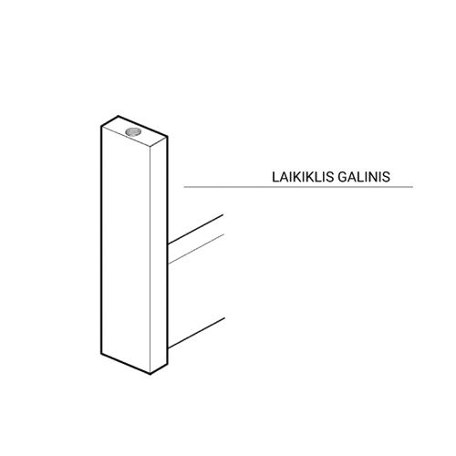 Šoninis kartelės LINEAR M laikiklis