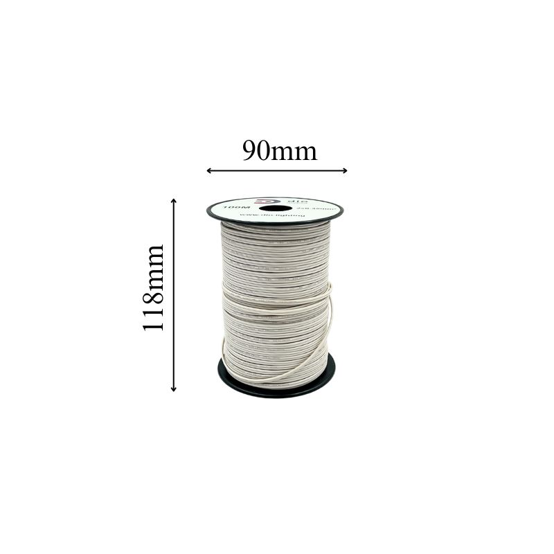 Kabelis litavimui 2×0.35mm² baltas