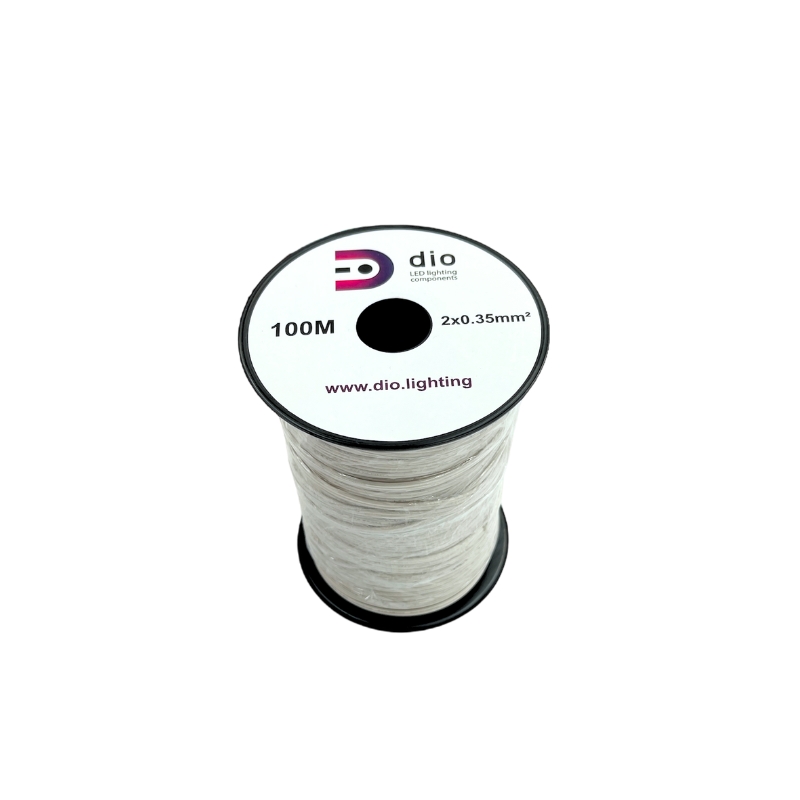 Kabelis litavimui 2×0.35mm² baltas