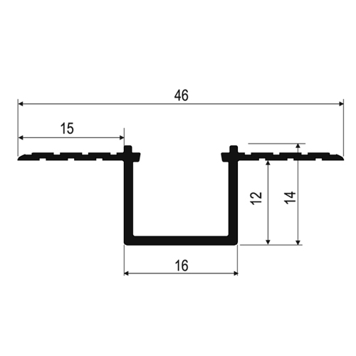 Tarpinis kartelės 15x30 STYLE laikiklis