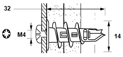 Medvaržtis 4.0x60mm (500vnt)