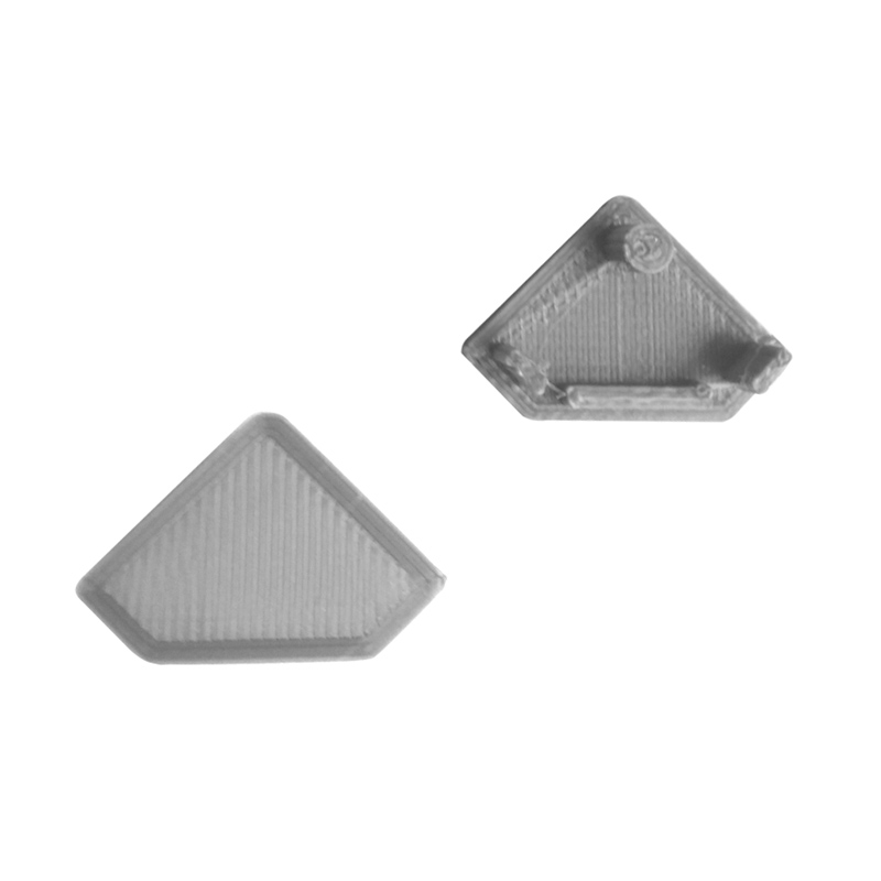 Užbaigimai LED lentynų profiliui